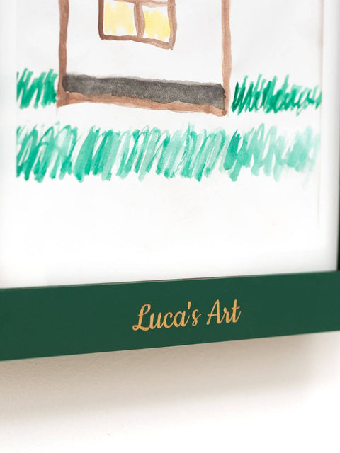 changeable art display frame green and personalized