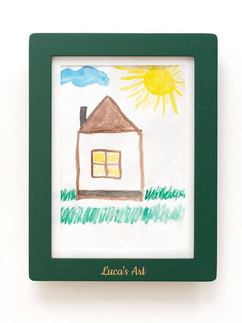 changeable art display frame green and without glass
