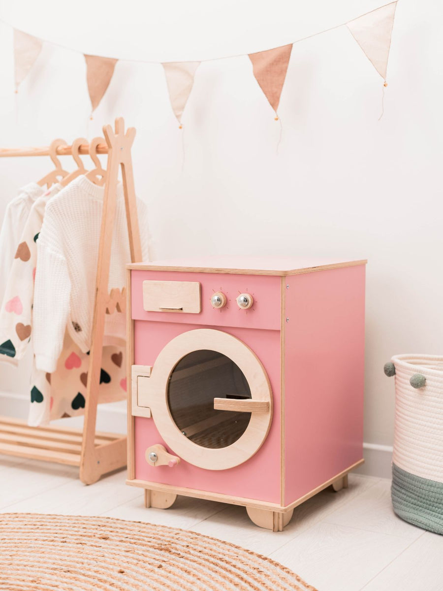 Color Wooden Toy Washing Machine • Child Universe