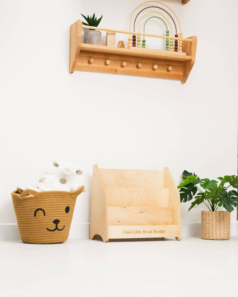 wooden shelf for toddlers 