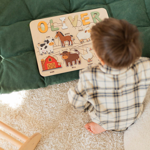 Farm Animals Name Puzzle