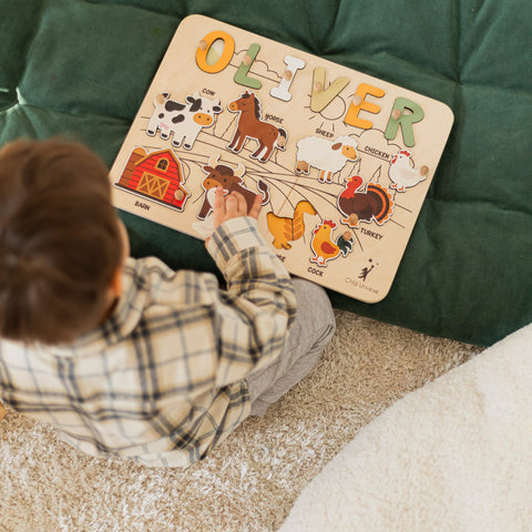 Farm Animals Name Puzzle