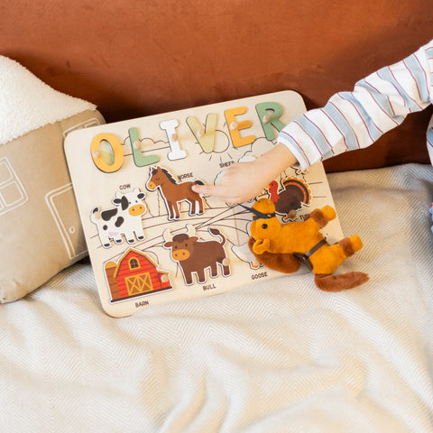 Farm Animals Name Puzzle