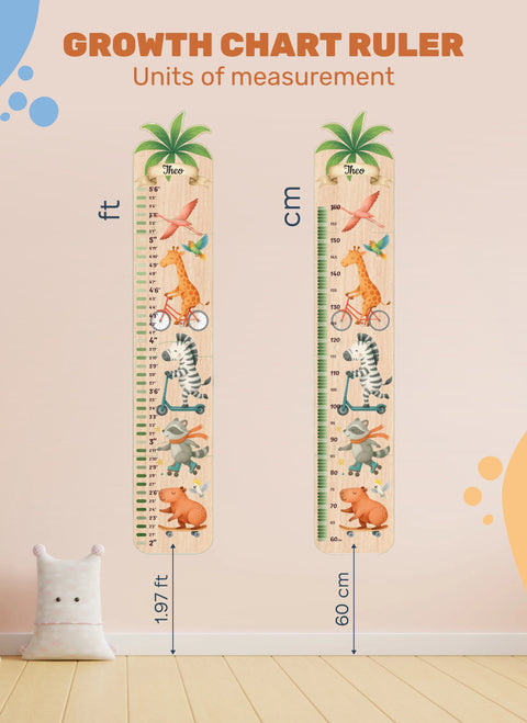 Kids Growth Chart - Jungle