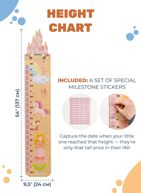 Kids Growth Chart - Princess