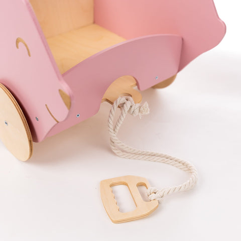 Wooden Toy Wagon - Bunny