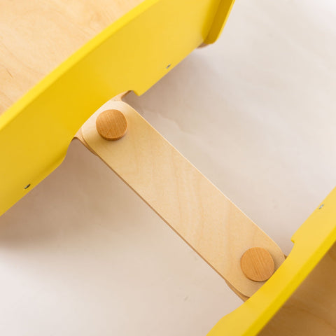 Wooden Toy Wagon - Bus