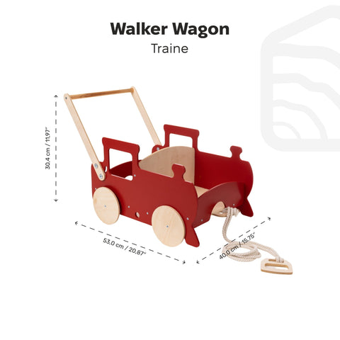 Wooden Toy Wagon - Train