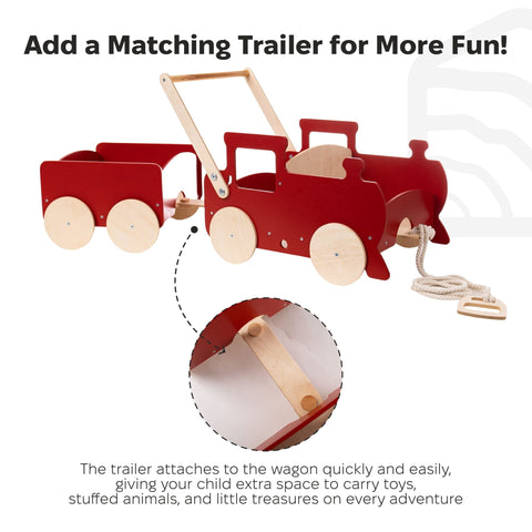 Wooden Toy Wagon - Train