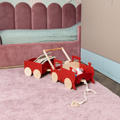 Wooden Toy Wagon - Train