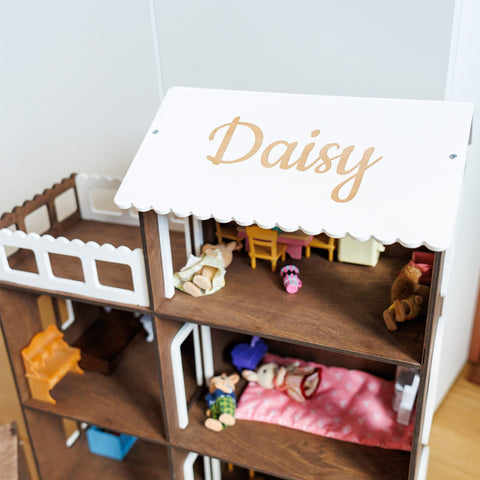 Child Dollhouse - Dark Walnut