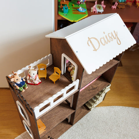 Child Dollhouse - Dark Walnut