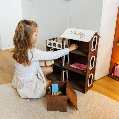 Child Dollhouse - Dark Walnut