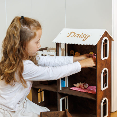 Child Dollhouse - Dark Walnut