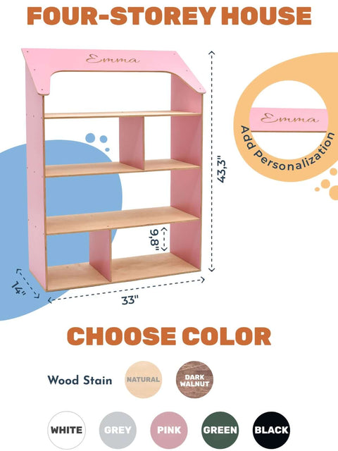 pink-dollhouse-bookcase