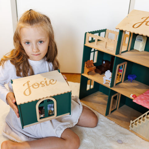 Dollhouse Storage Box - White