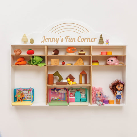 Kids Wooden Toy Organizer - Castle