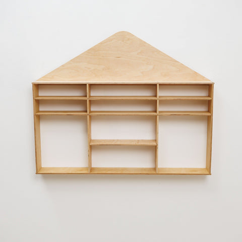 Kids Wooden Toy Organizer - House