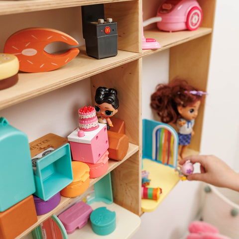 Kids Wooden Toy Organizer - House