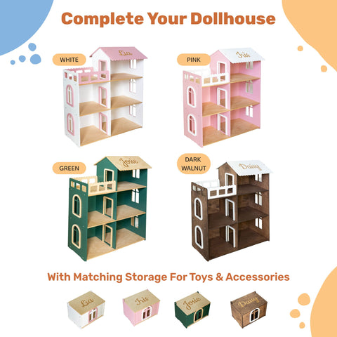 Child Dollhouse - Dark Walnut