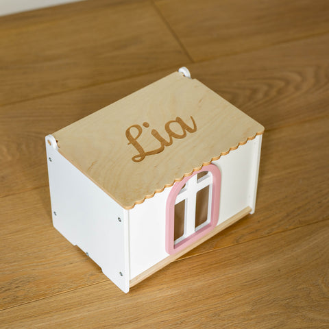 Dollhouse Storage Box - White