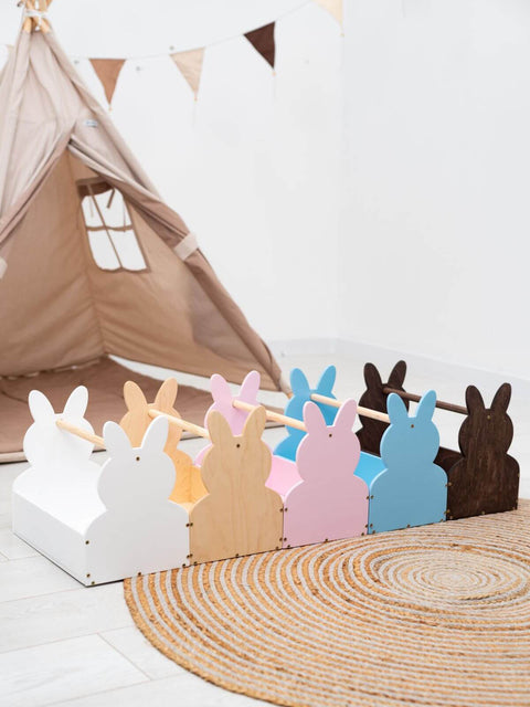 bunny Easter basket of different colors