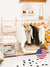 wooden clothes rack 