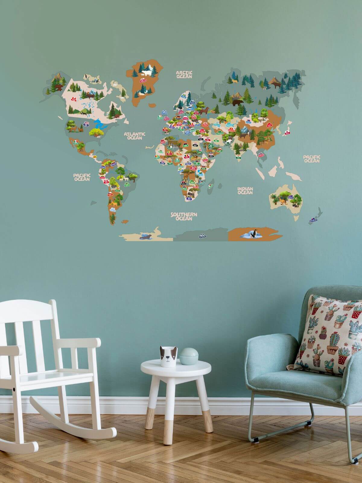 Kids Wall Map 🟆 Interactive Wall Map for Kids ChildUniverse