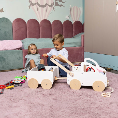 Wooden Toy Wagon - Car