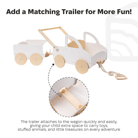 Wooden Toy Wagon - Car
