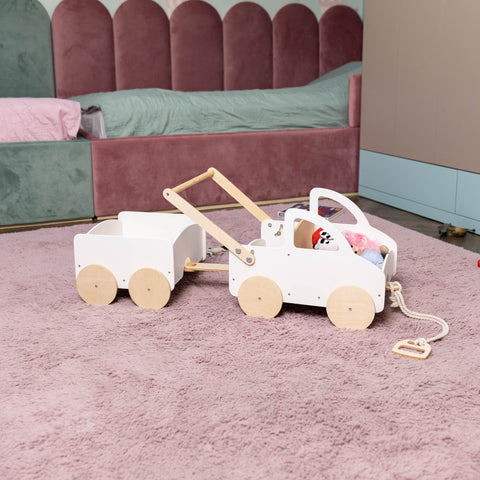 Wooden Toy Wagon - Car