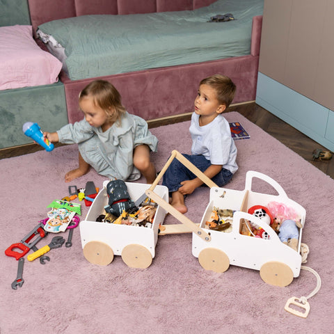 Wooden Toy Wagon - Car