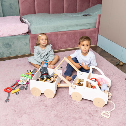 Wooden Toy Wagon - Car