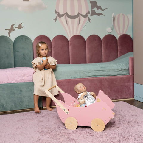 Wooden Toy Wagon - Fox