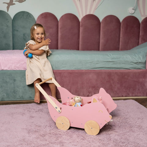 Wooden Toy Wagon - Fox