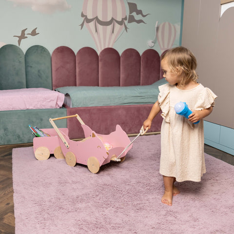 Wooden Toy Wagon - Fox
