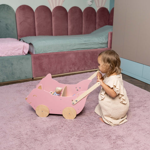 Wooden Toy Wagon - Fox