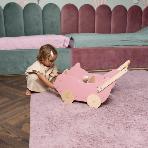 Wooden Toy Wagon - Fox