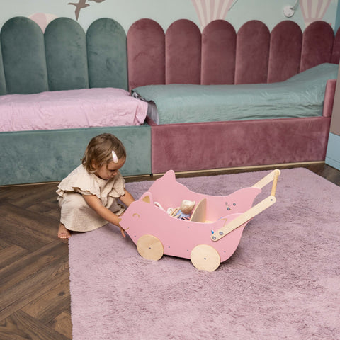 Wooden Toy Wagon - Fox