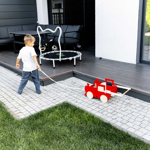 Wooden Toy Wagon - Train