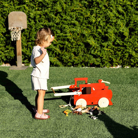 Wooden Toy Wagon - Train