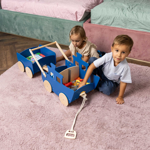 Wooden Toy Wagon - Ship