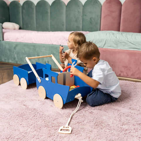 Wooden Toy Wagon - Ship