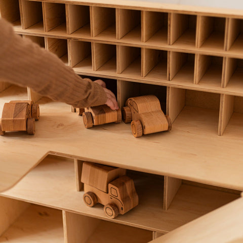 Natural Wooden Car Toy - Set 5