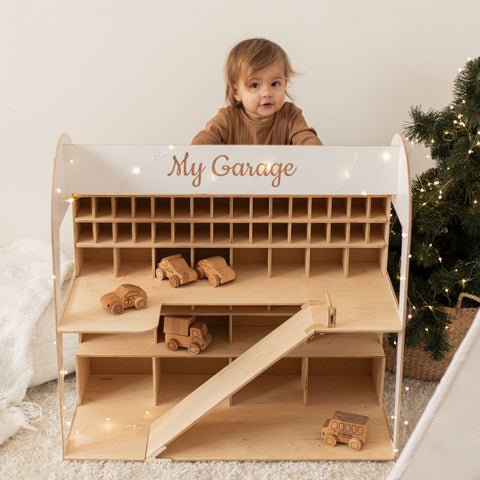 Natural Wooden Car Toy - Set 5