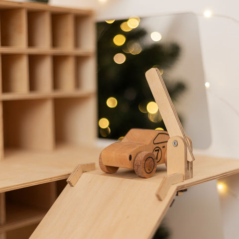 real wooden car