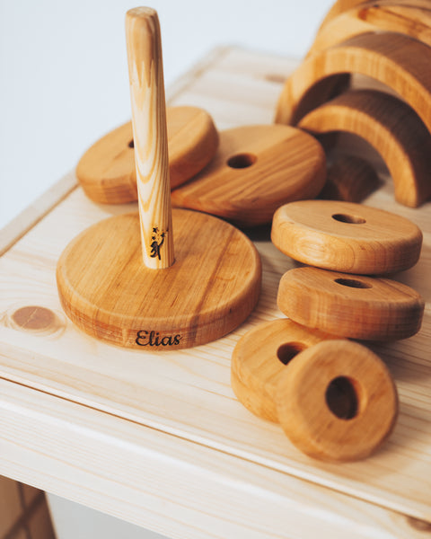 wooden  stacker