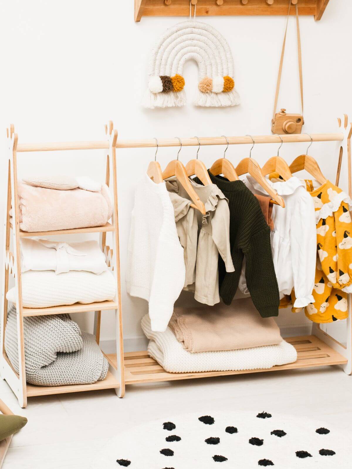 Mellow Racks Children Wooden Children's Clothing Rack ChildUniverse